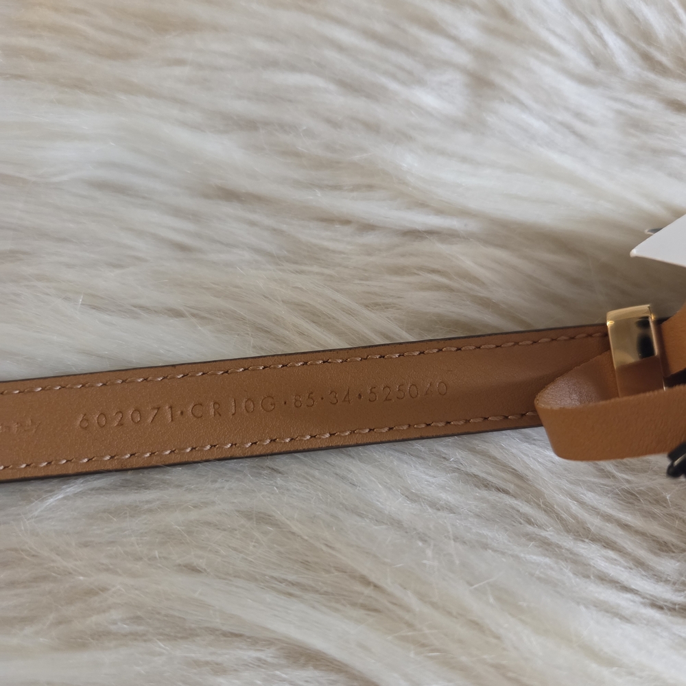Gucci Tan and Gold Women's Belt - Picture 14 of 16
